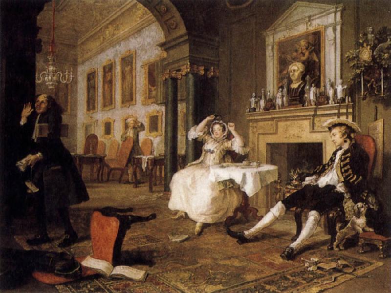 HOGARTH, William Marriage a la Mode:Shortly after the Marriage